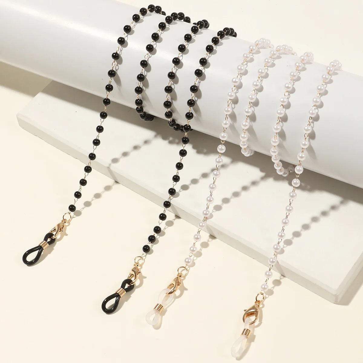 Pearl Style Glasses Chain - Pearl Flower Glasses Hanging Rope Anti-Lost Eyewear Mask Lanyard Women Sunglasses Glasses Chain