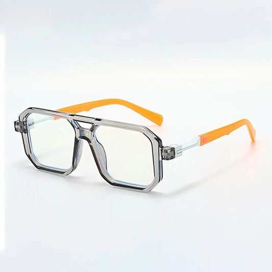 Light Frame Anti Blue Glasses Transparent Black Optical Glasse Women Men Square Eyewear Blocking eyeglasse Spectacle Eyeglasses