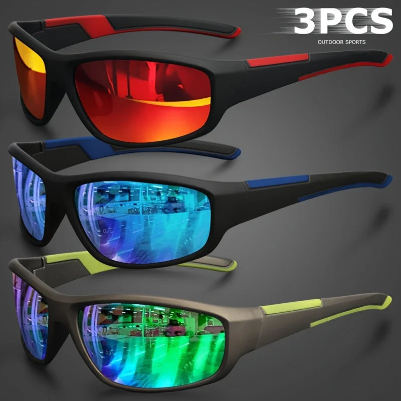 Sports Polarized Sunglasses for Men Lightweight Night Vision Male Shades Cycling Driving Fishing Fashion Mirror Sunglass UV400