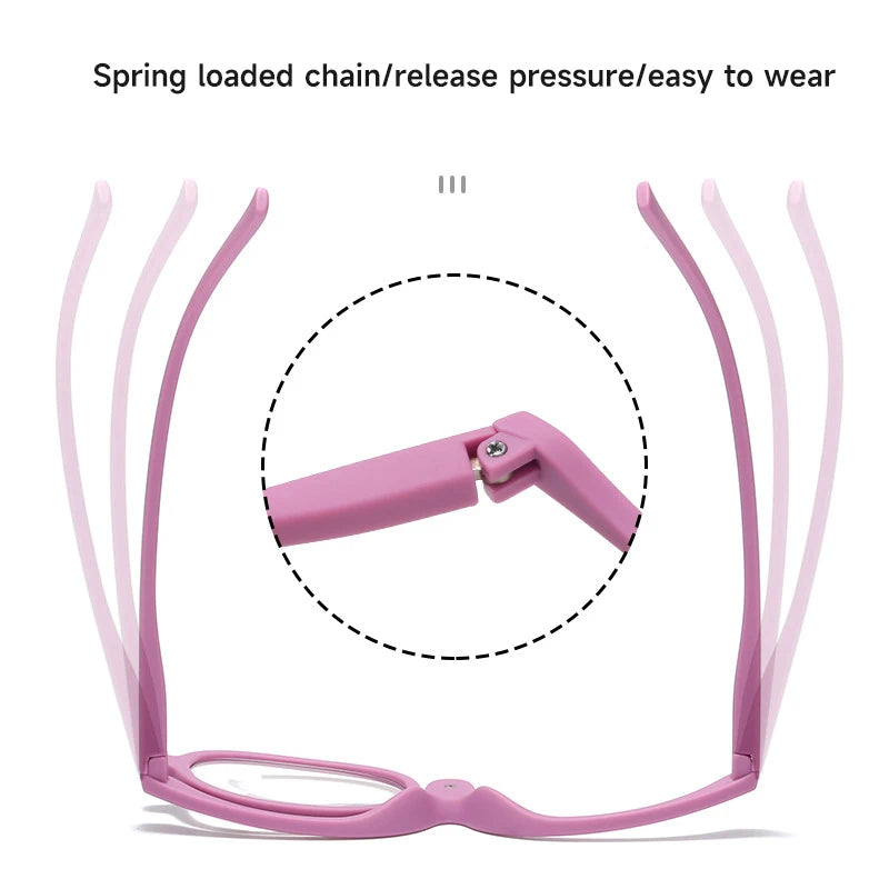 Makeup Glasses - Magnifying, rotating reading glasses.