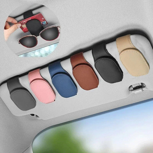 Car Glasses Case Sunglasses Clip Card Ticket Holder