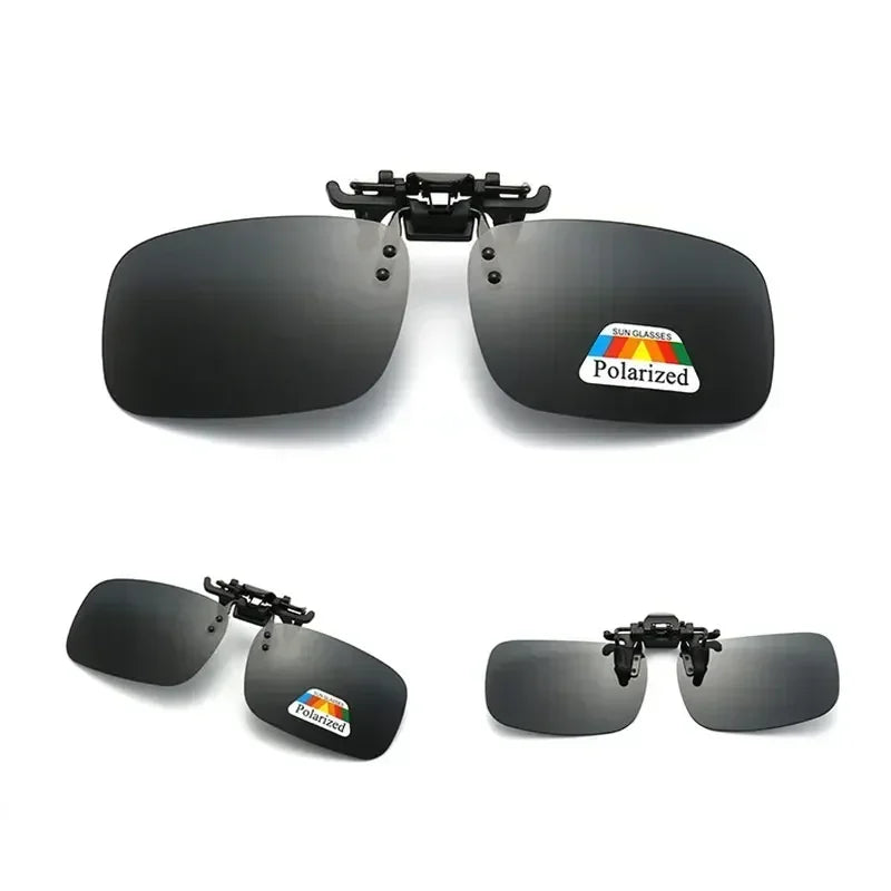 Polarized Sunglasses Clips Glasses Clip Driving Night Vision Eyeglasses UV400 Outdoor Shades High Definition Sun Glasses Clips