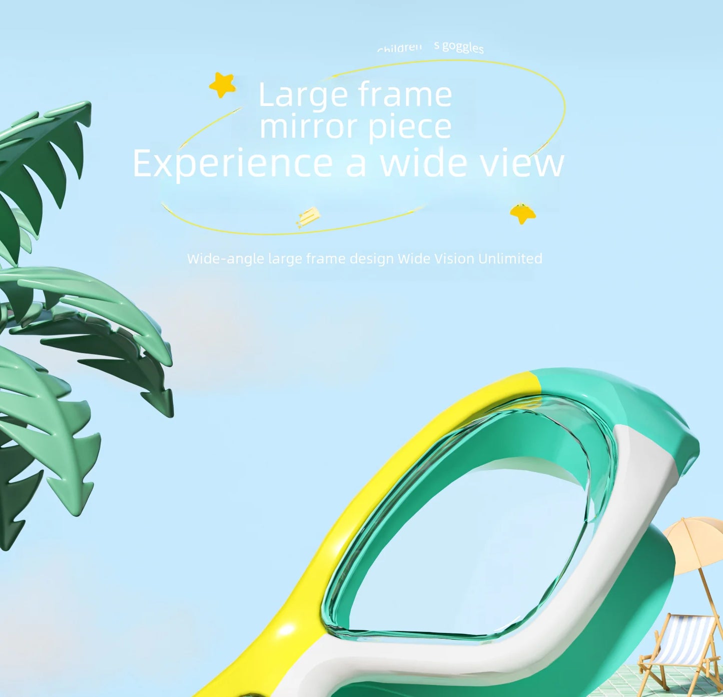 Children's Swimming Goggles - High Definition Waterproof Anti-fog Large Frame Glasses For Boys Girls Wholesale