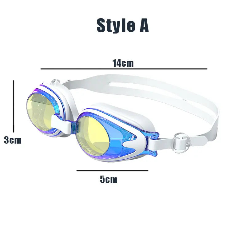 Kids Swimming Goggles - Anti-Fog UV Protection Waterproof Silicone Swim Glasses for Boys Girls Swim Eyewear Gift