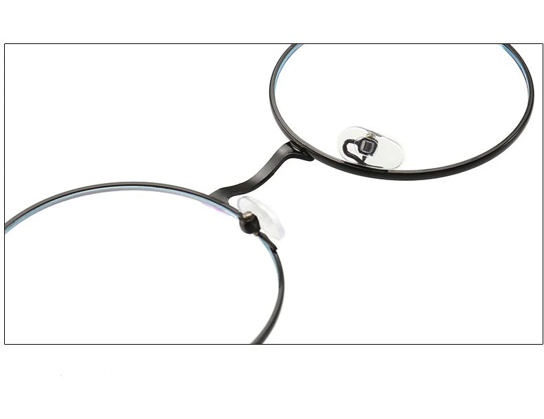Men And Women Retro Round Blue Light Computer Mirror Reading Playing Games Eye Protection Decorative Glasses