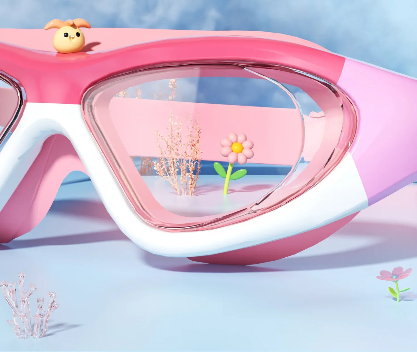 Children's Swimming Goggles - High Definition Waterproof Anti-fog Large Frame Glasses For Boys Girls Wholesale
