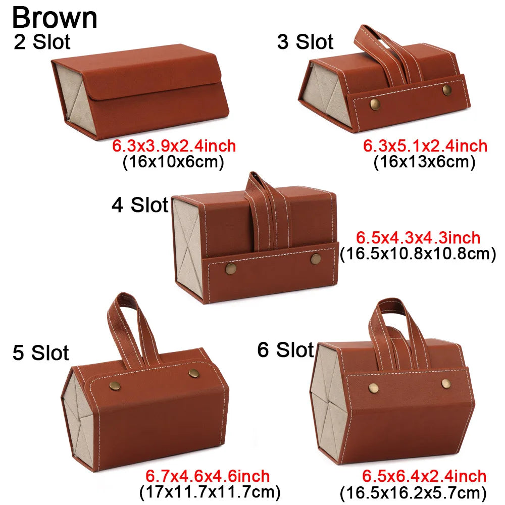 Portable Glasses Organizer 2/3/4/5/6 Multi-slot Eyeglasses Storage Display Travel Sunglasses Case