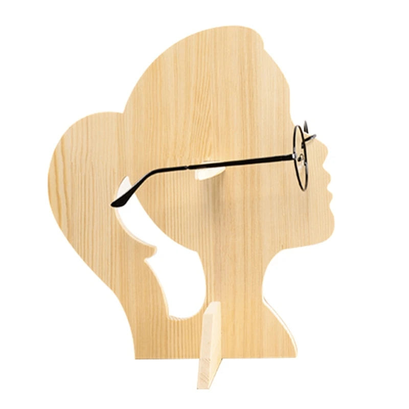 Wooden Glasses Display Shelf Wood Sunglasses Bracket Cabinet Woman Man for Spectacle Frame Display Props Decorative Supplies