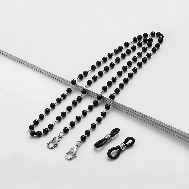 Pearl Style Glasses Chain - Pearl Flower Glasses Hanging Rope Anti-Lost Eyewear Mask Lanyard Women Sunglasses Glasses Chain