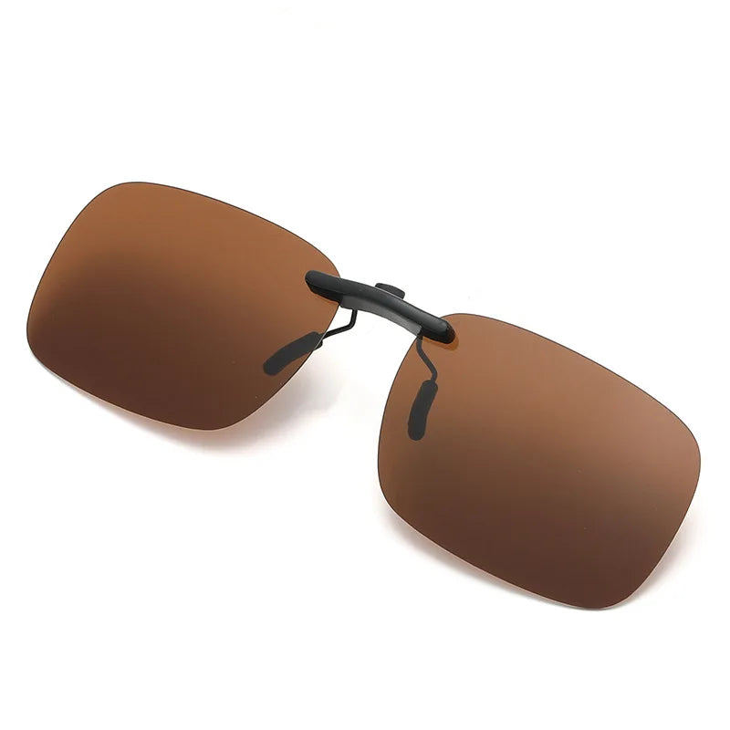 Polarized Rimless Clip On Sunglasses - Glasses Narrow Clip-on Lenses Women Anti-glare Sunglasses UV400 Goggles New In