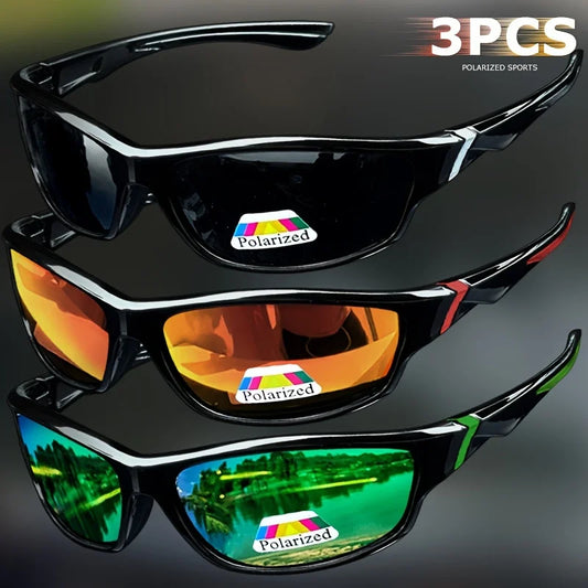 Vintage Sports Sunglasses - Men Women Fishing Running Cycling Mountaineering Sport Man Sun Glasses Anti-Glare UV400