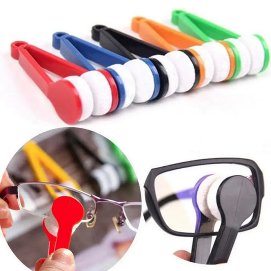 Glasses Cleaning Rub Portable Multifunctional Mini Eye Glasses Cleaner Brush Sunglasses Spectacles Microfiber Wiping Tool