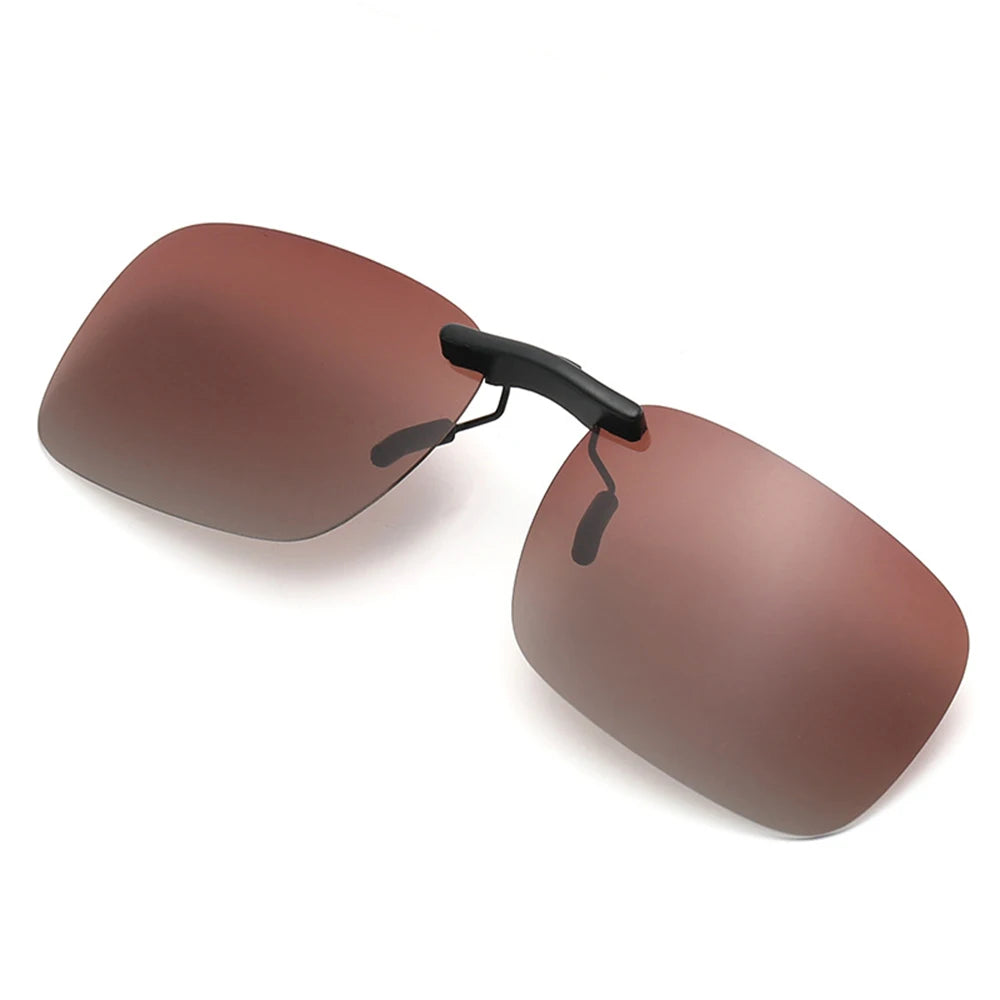 Polarized Rimless Clip On Sunglasses - Glasses Narrow Clip-on Lenses Women Anti-glare Sunglasses UV400 Goggles New In