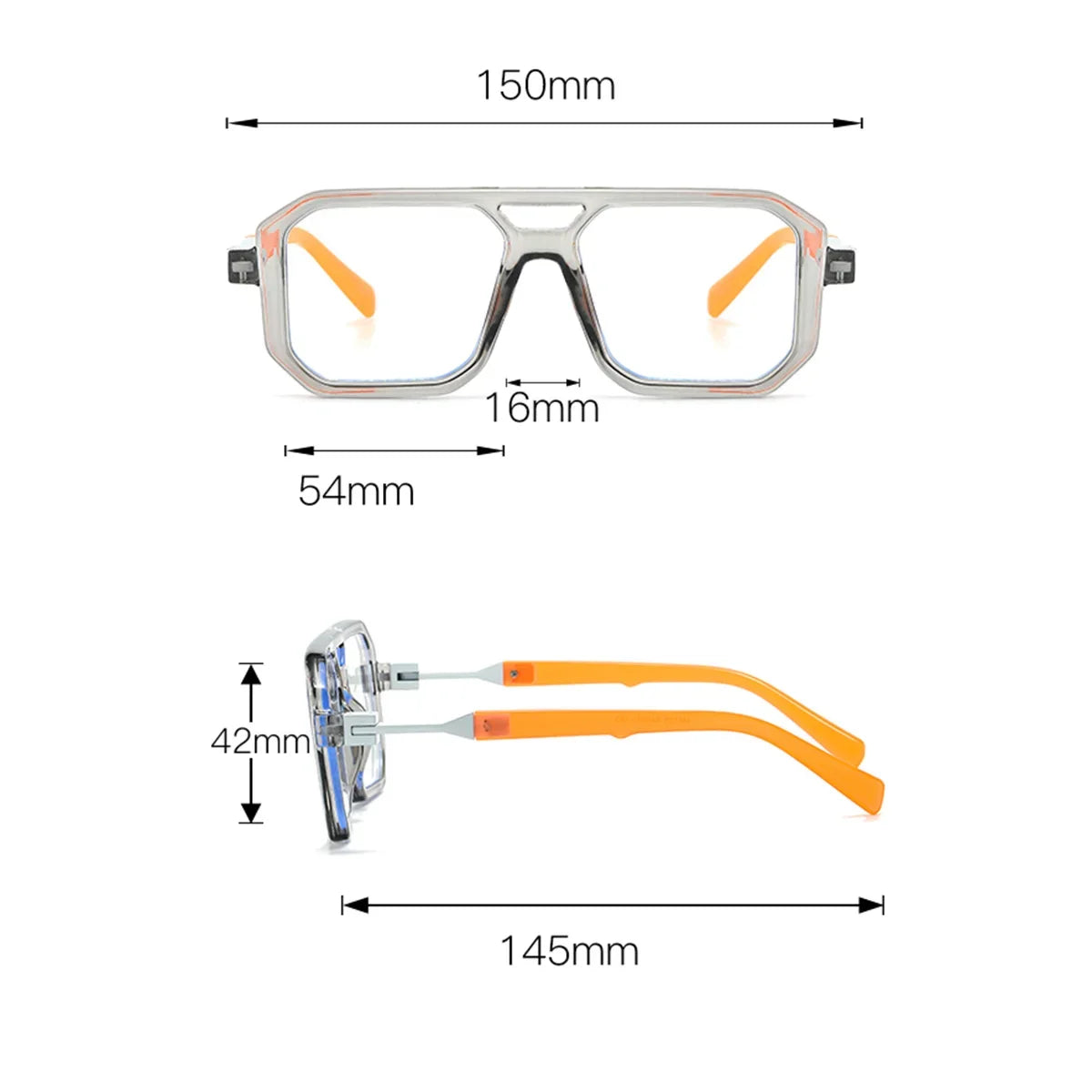 Light Frame Anti Blue Glasses Transparent Black Optical Glasse Women Men Square Eyewear Blocking eyeglasse Spectacle Eyeglasses