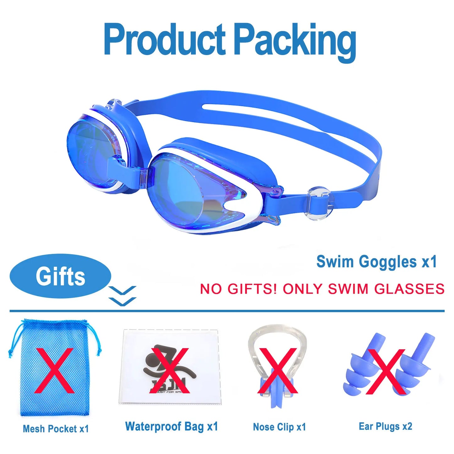Kids Swimming Goggles - Anti-Fog UV Protection Waterproof Silicone Swim Glasses for Boys Girls Swim Eyewear Gift