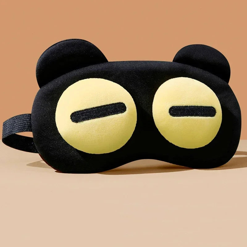 Cute Eye Mask Sleep Soothing Eye Fatigue Warm Compress Wear Comfortable Children And Students Eye Masks