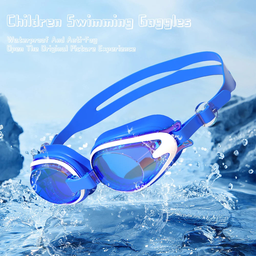 Kids Swimming Goggles - Anti-Fog UV Protection Waterproof Silicone Swim Glasses for Boys Girls Swim Eyewear Gift