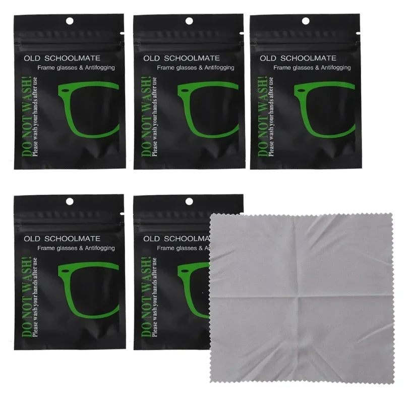 Reusable Anti-Fog Glasses Wipes Suede Pre-moistened Antifog Lens Cloth Defogger Eyeglass Wipe Glasses Prevent Fogging