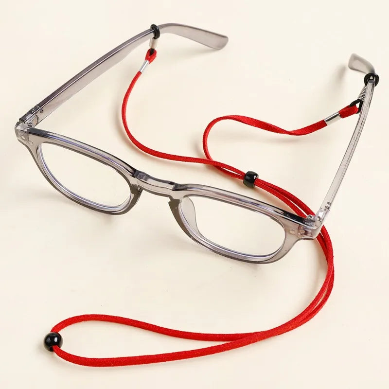 Men Leather High Quality Anti-slip Sunglasses Lanyard Strap Eyeglass Reading Glasses Chain Cord Holder Glasse Necklace Unisex