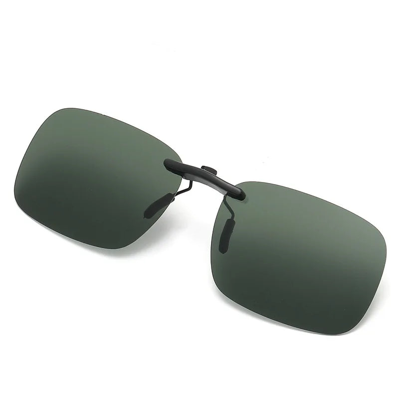 Polarized Rimless Clip On Sunglasses - Glasses Narrow Clip-on Lenses Women Anti-glare Sunglasses UV400 Goggles New In