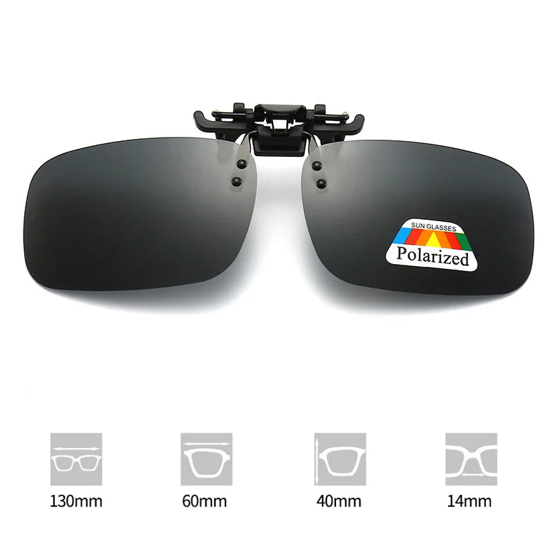 Polarized Sunglasses Clips Glasses Clip Driving Night Vision Eyeglasses UV400 Outdoor Shades High Definition Sun Glasses Clips