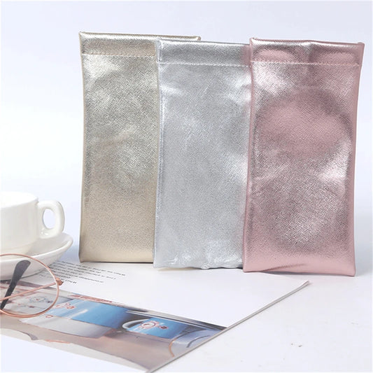 Soft  Reading Glasses Case - Solid Sun Glasses Pouch Simple Eyewear Storage Bags Eyewear Accessories