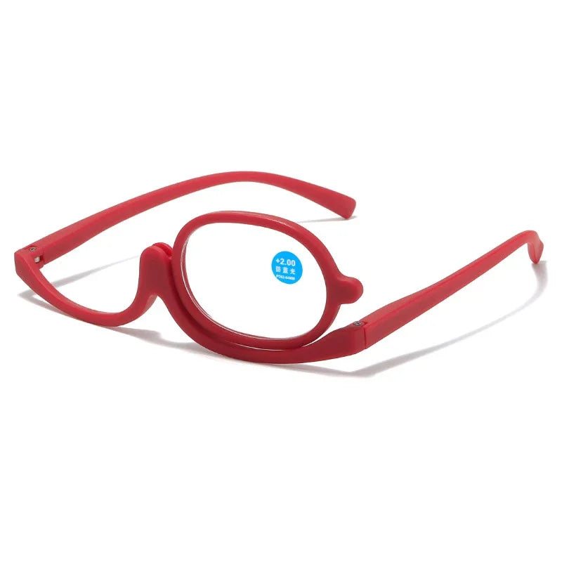 Makeup Glasses - Magnifying, rotating reading glasses.