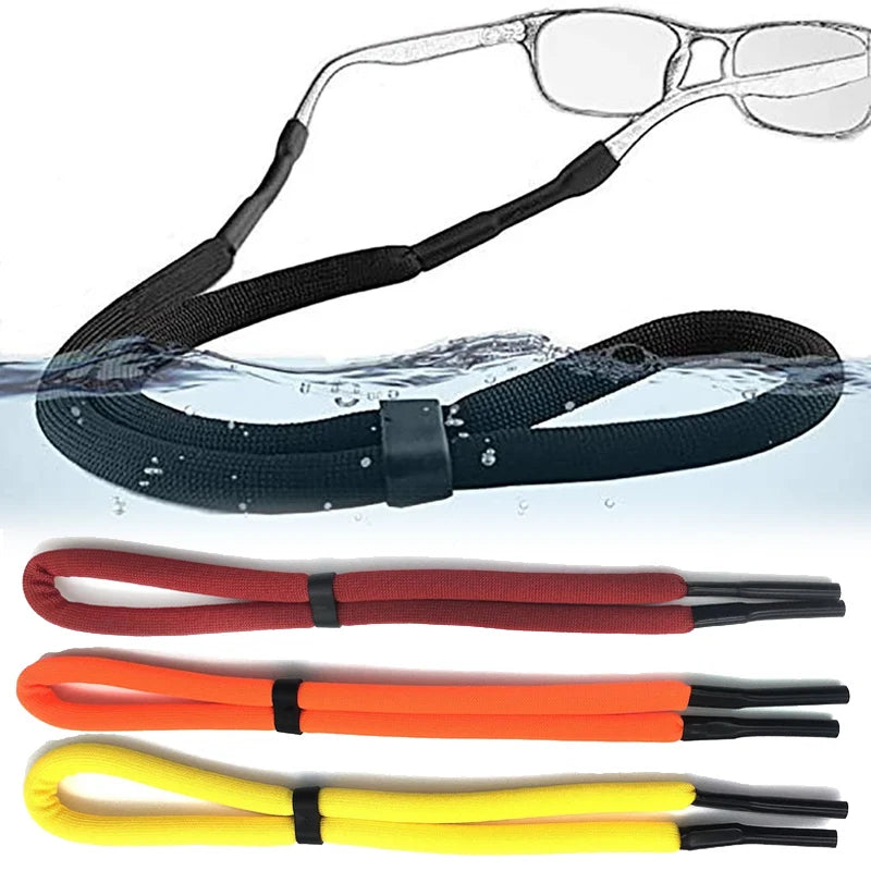 Floating Sunglasses Chain for Water Sports. Unisex Anti-Slip String Glasses Ropes Band Cord Holder Goggle Reading Eyeglasses Straps