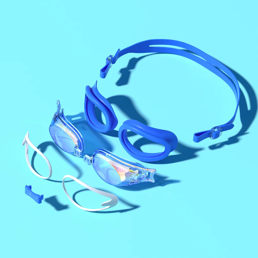 Kids Swimming Goggles - Anti-Fog UV Protection Waterproof Silicone Swim Glasses for Boys Girls Swim Eyewear Gift