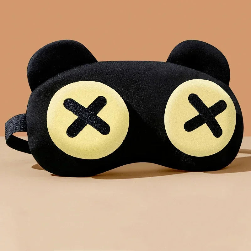 Cute Eye Mask Sleep Soothing Eye Fatigue Warm Compress Wear Comfortable Children And Students Eye Masks