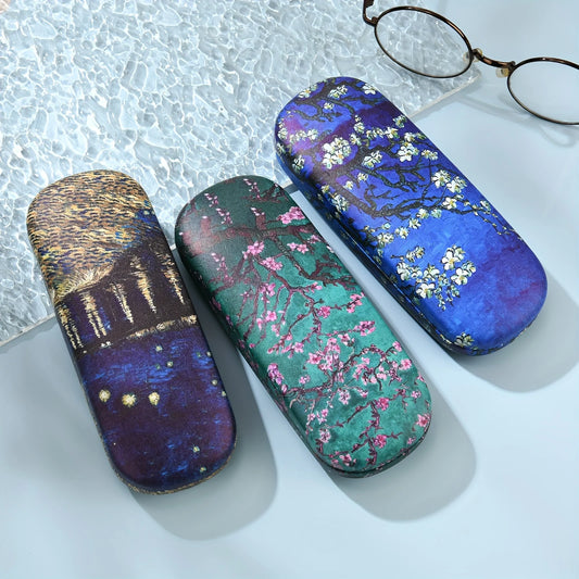 Van Gogh Inspired Glasses Case - Durable, Portable Eyewear Storage For Men & Women Case Holder