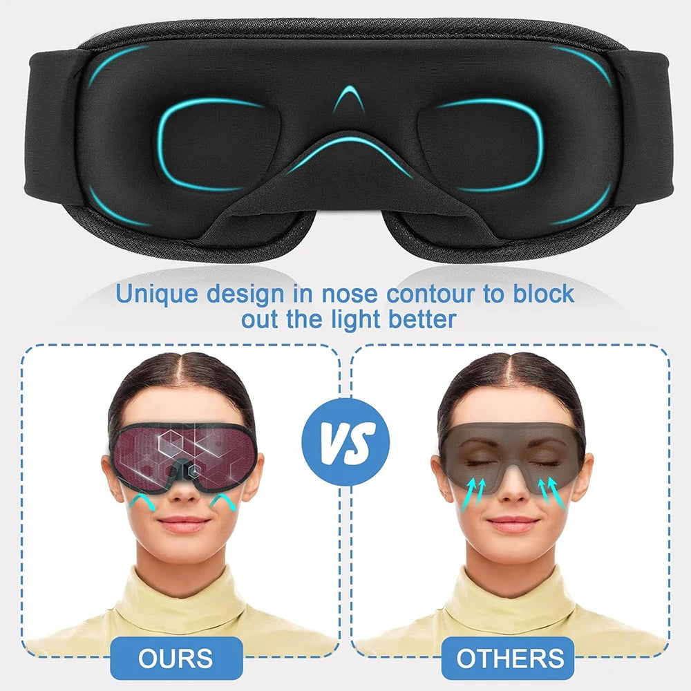 Soft 3D Sleep Mask  100% Light Blocking