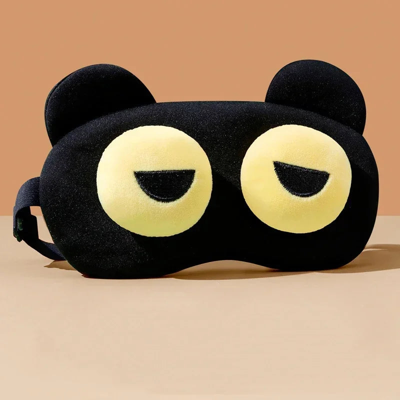 Cute Eye Mask Sleep Soothing Eye Fatigue Warm Compress Wear Comfortable Children And Students Eye Masks