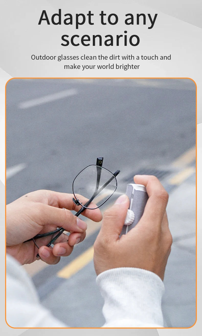 Eyeglass Cleaning Kit - Lens spray and microfiber cleaner for glasses/sunglasses/reading/anti blue light glasses