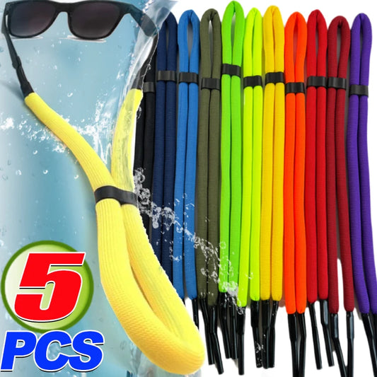 1/5Pcs Floating Foam Rope Chain Sport Glasses Cord Eyewear Strap Lanyards Adjustable Eyeglasses Holder Neck Strap String Holder