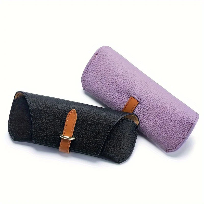 Trendy Ladies spectacle cases , suitable for various eyeglasses storage cases, portable thickened PU glasses case